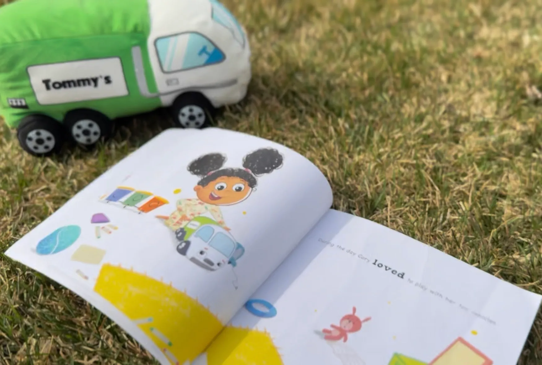 Cory the car book and Tommy the trash truck plush